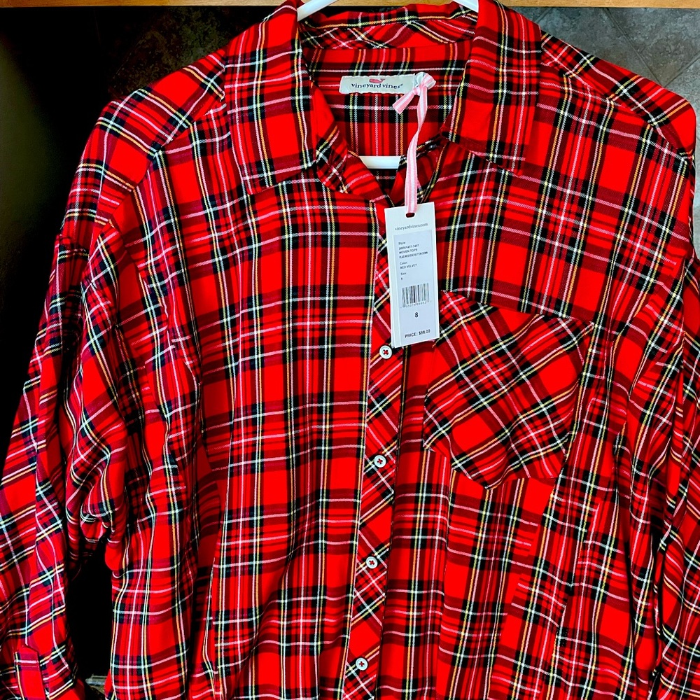 Vineyard Vines Plaid Weekend Button Down NWT
